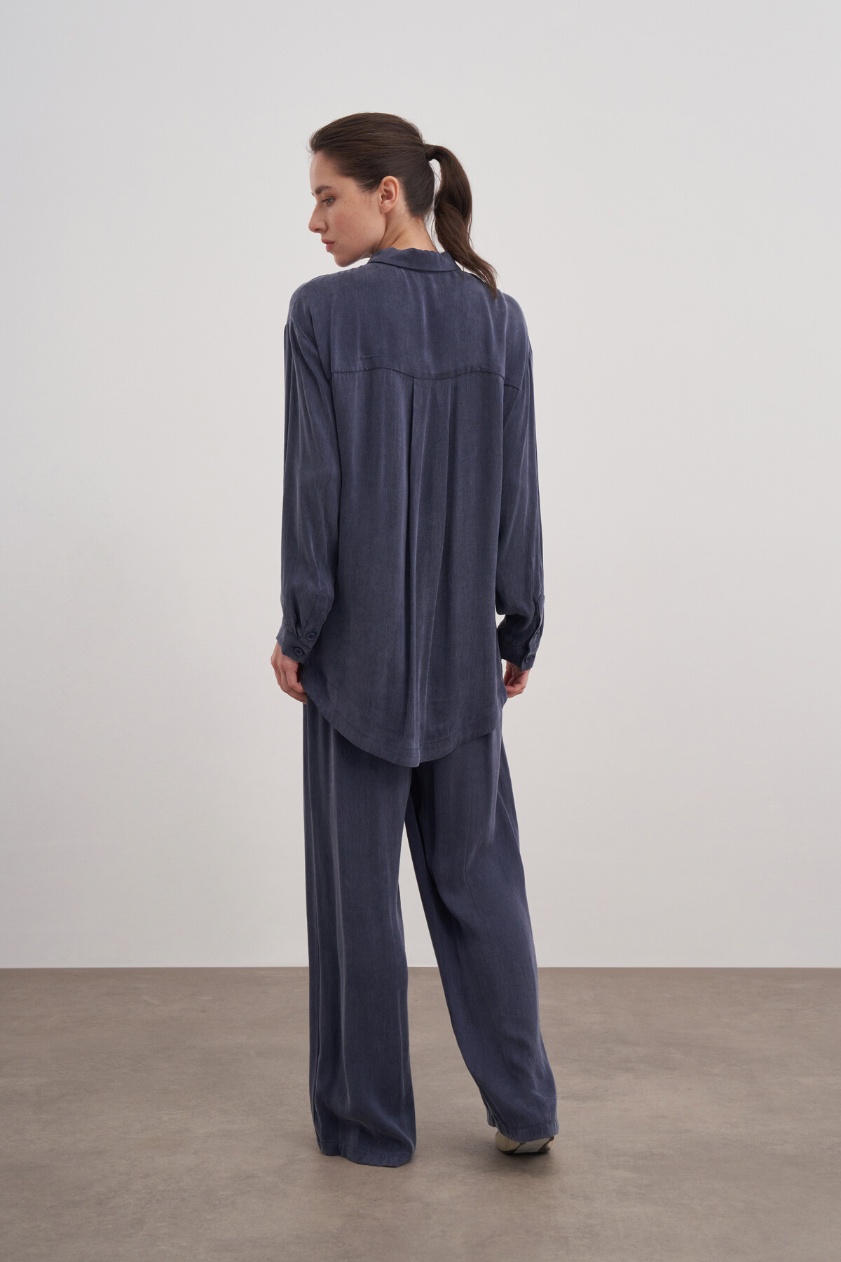 Buttoned Pocket Detailed Bamboo Double Suit