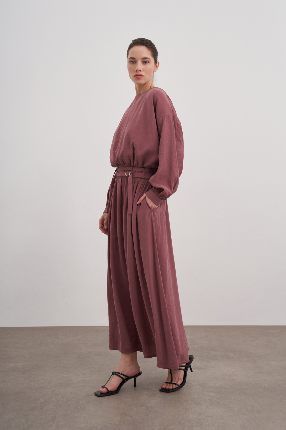 Bluz Büzgülü Etekli İkili Takım