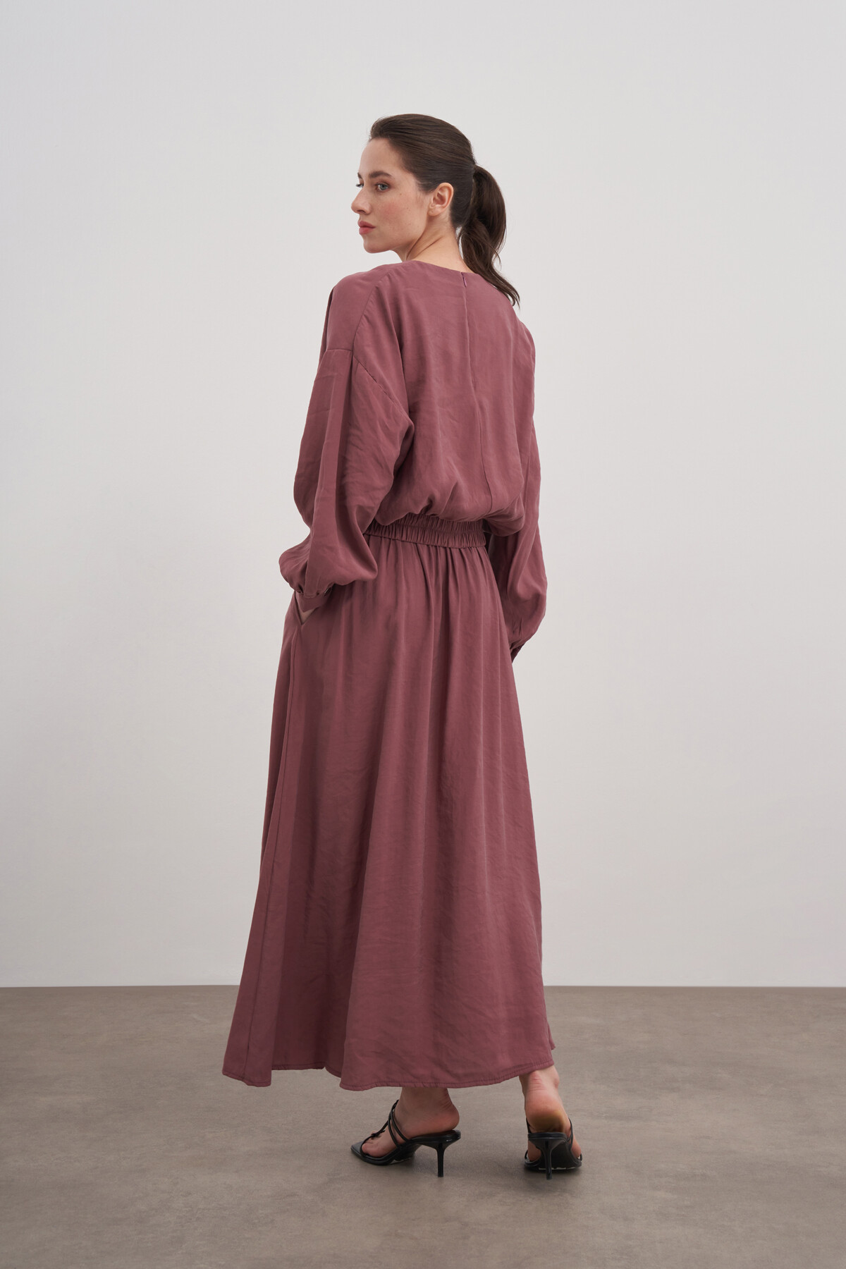 Bluz Büzgülü Etekli İkili Takım