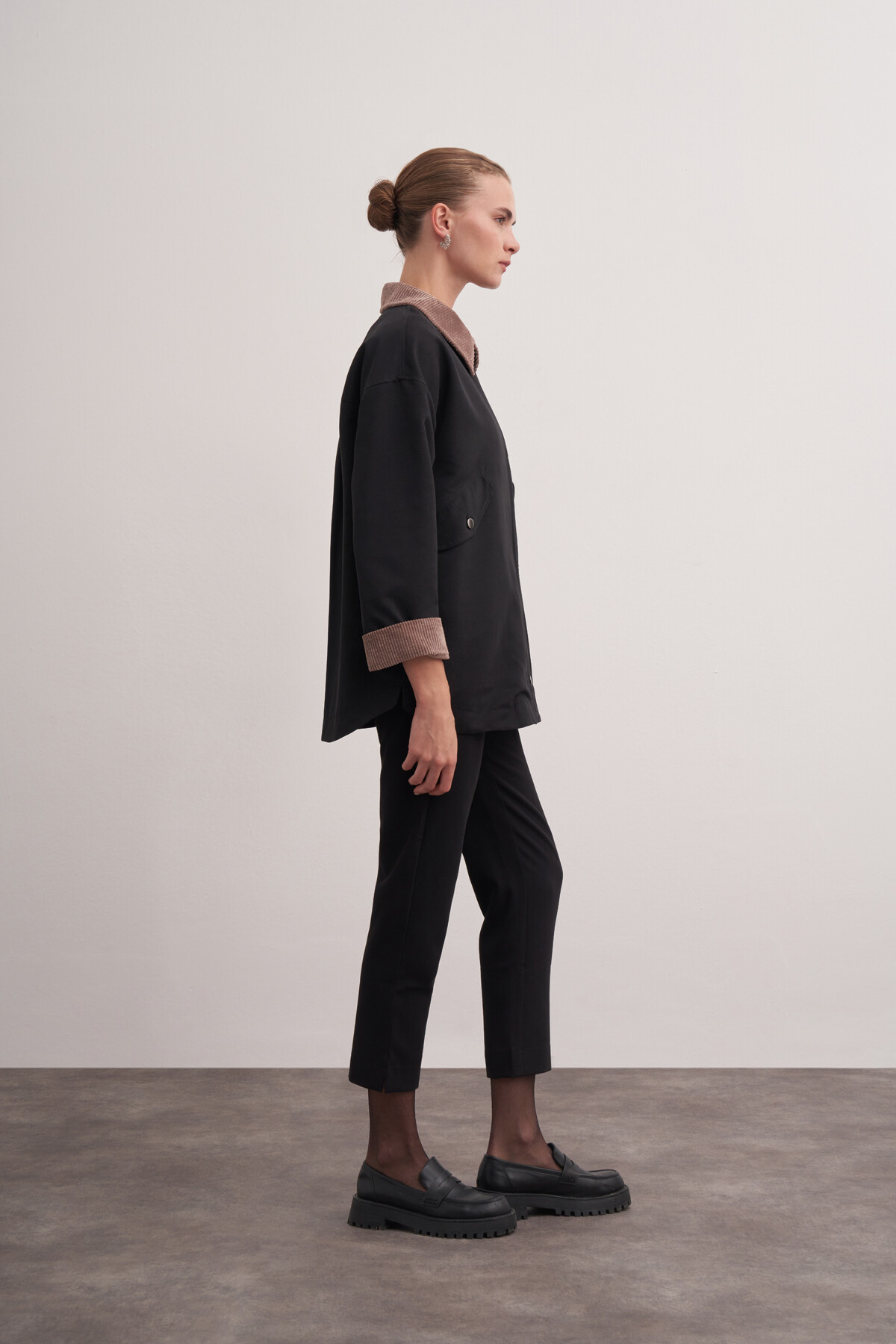 Kadife Detaylı Ceket