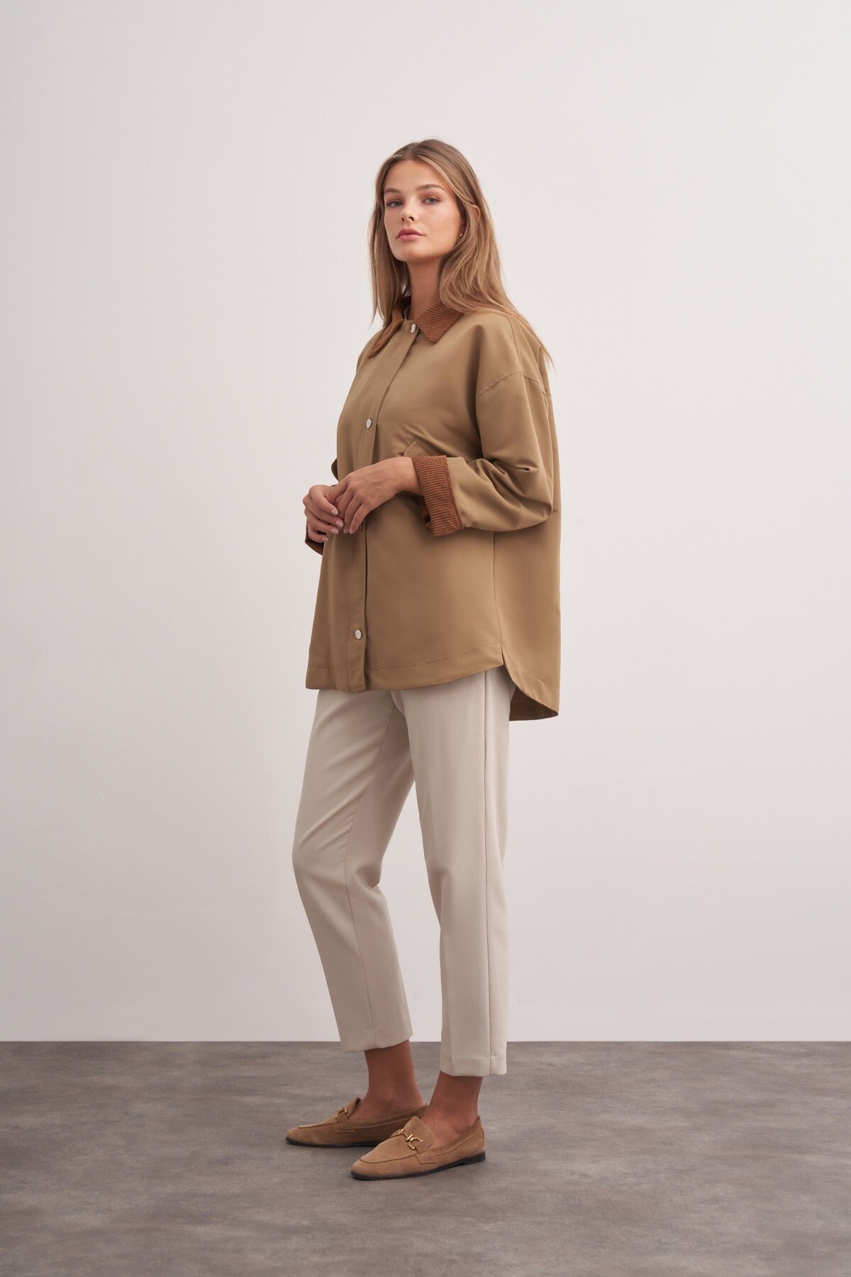 Kadife Detaylı Ceket