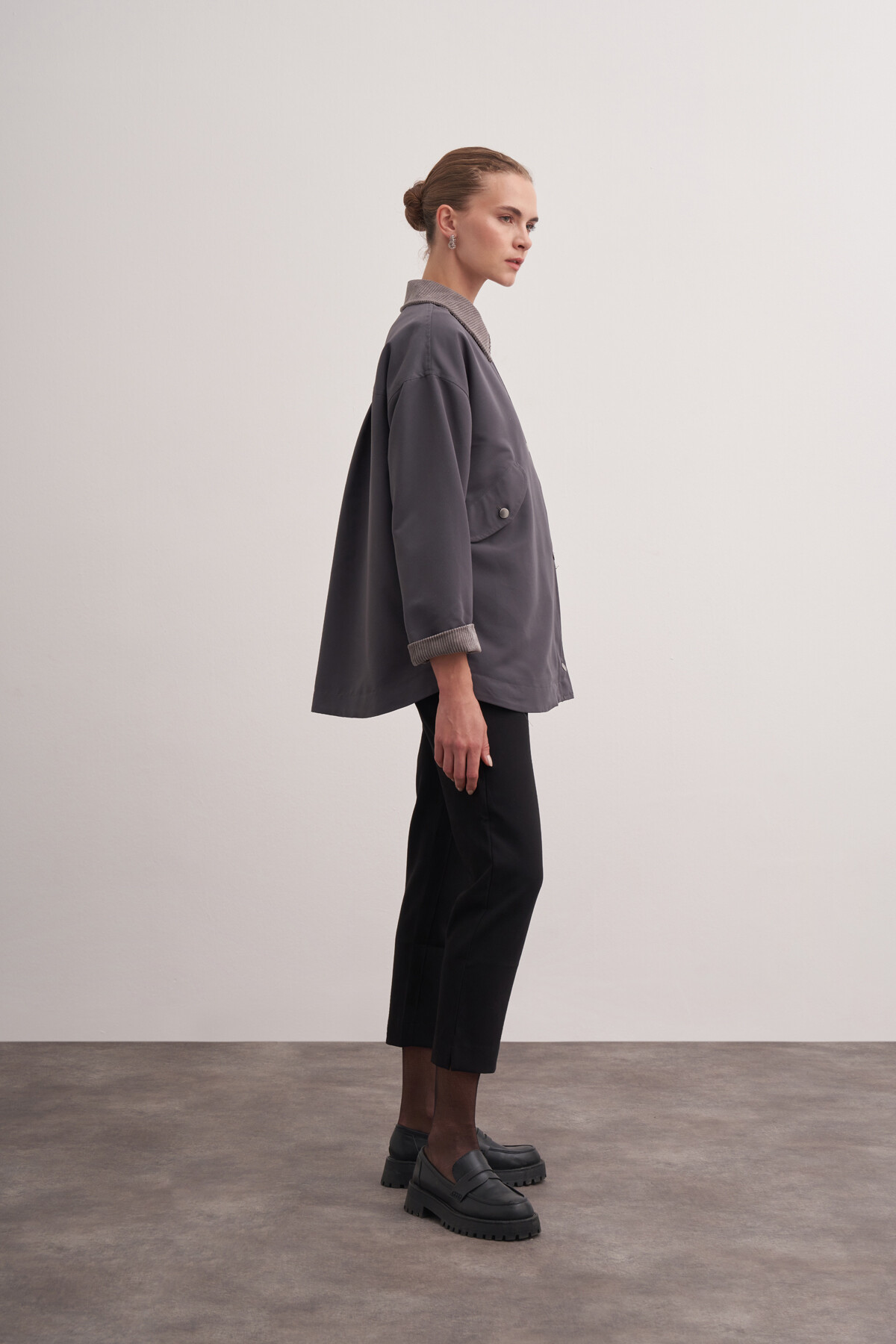 Kadife Detaylı Ceket