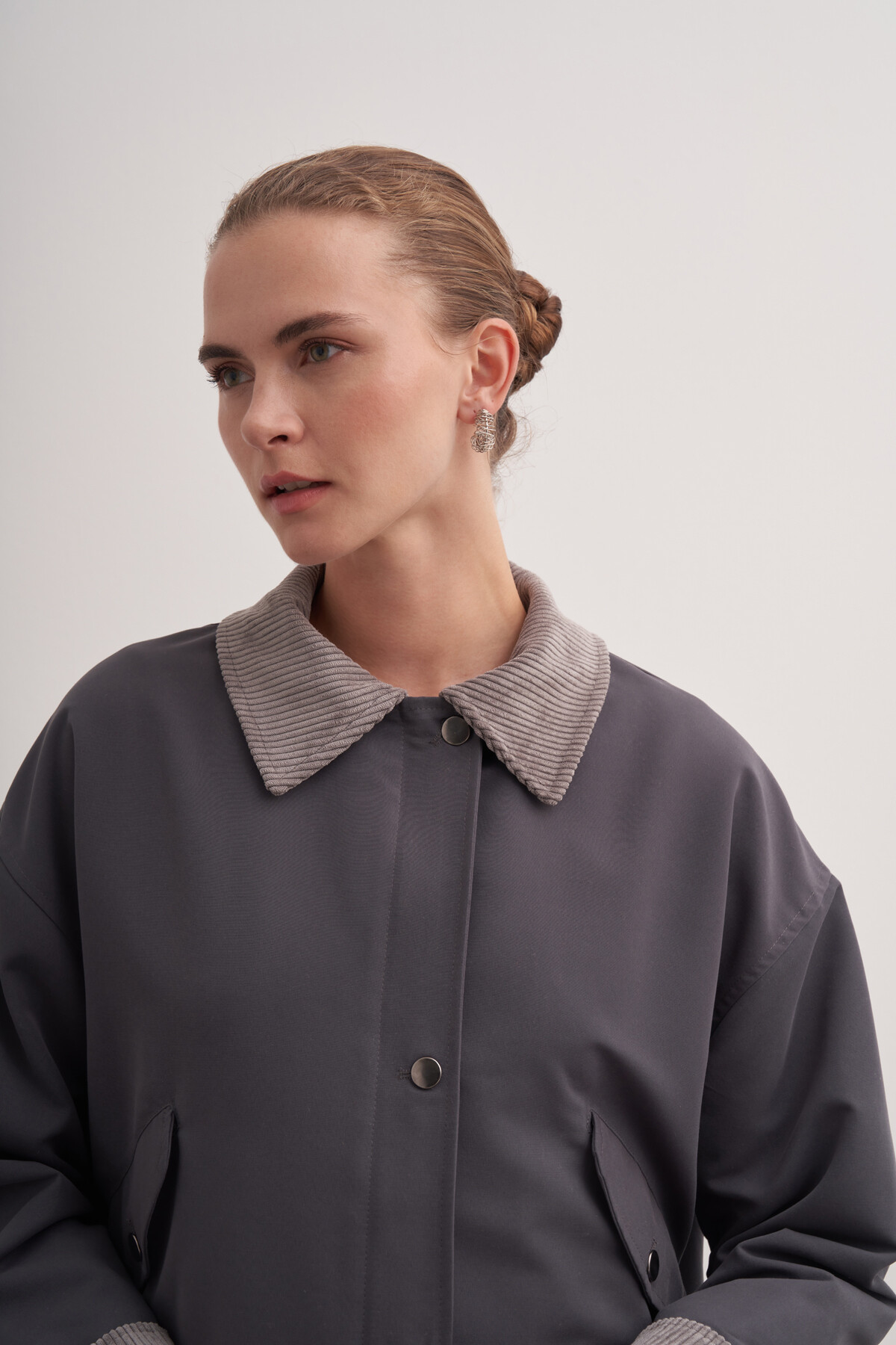 Kadife Detaylı Ceket