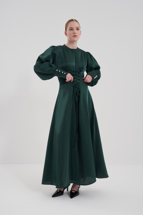 Lace Detailed Evening Dress