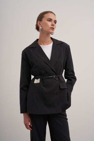 Striped Blazer Double Suit