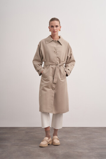 Classic Belted Trench Coat