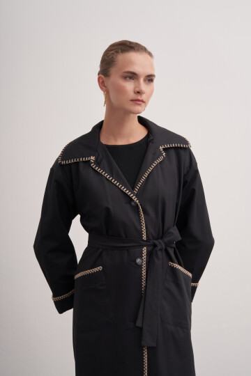 Shepherds Stitched Trench Coat