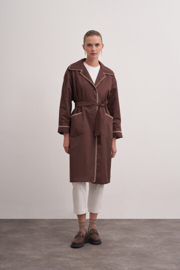 Shepherds Stitched Trench Coat