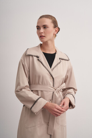 Shepherds Stitched Trench Coat