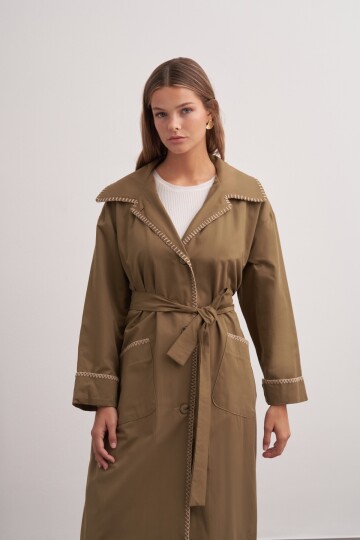 Shepherds Stitched Trench Coat