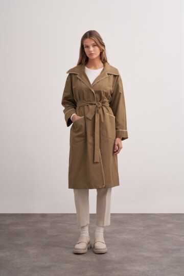 Shepherds Stitched Trench Coat