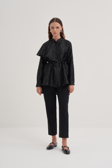 Laced Ruffle Detailed Shirt