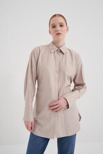 Stone Poplin Shirt