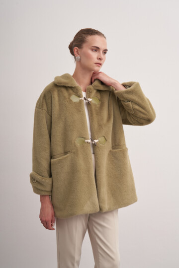 Soft Textured Plush Coat