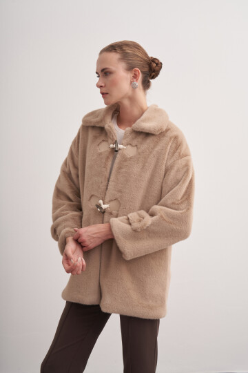 Soft Textured Plush Coat