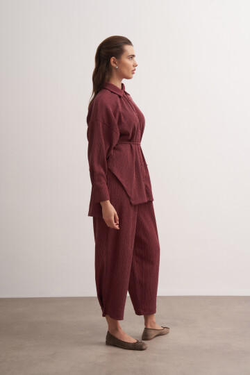 Wrap Belted Double Suit