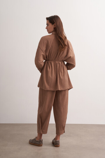 Wrap Belted Double Suit