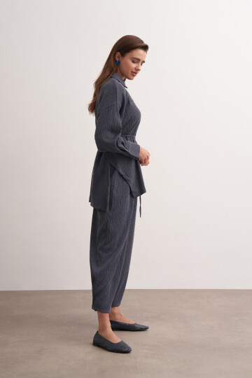 Wrap Belted Double Suit