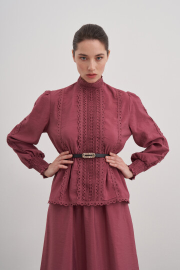 Laced Skirt Double Suit