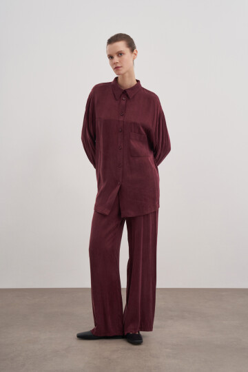 Buttoned Pocket Detailed Bamboo Double Suit