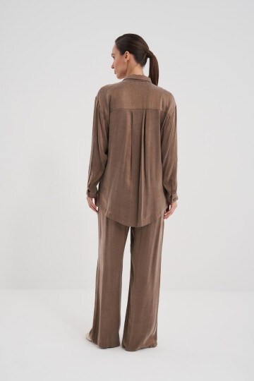 Buttoned Pocket Detailed Bamboo Double Suit